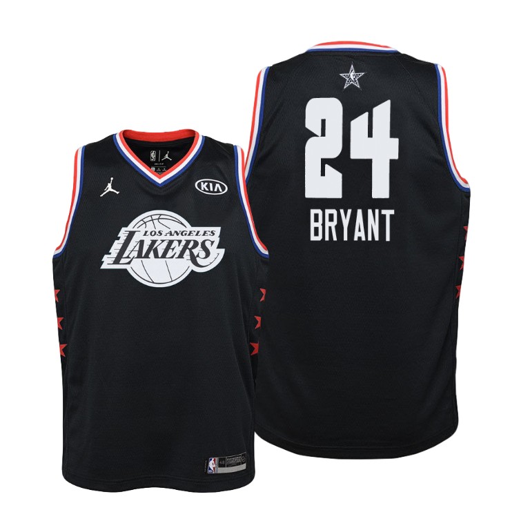 Youth Los Angeles Lakers Kobe Bryant #24 NBA 2019 All-Star Black Basketball Jersey ZMC3683VY